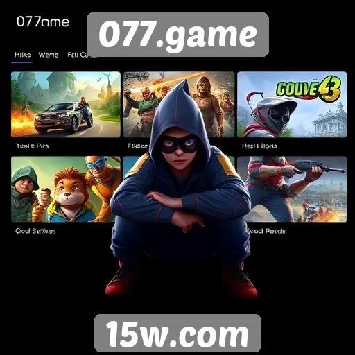 Avaliação da biblioteca de jogos disponíveis em 077.game